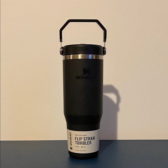 Stanley Black Tumbler with Flip Straw - Picture 1 of 3